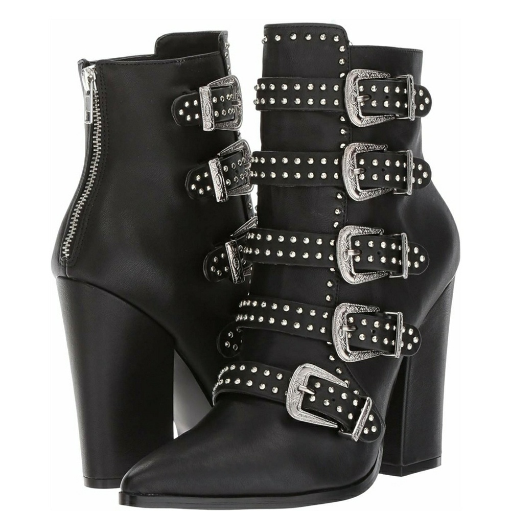 Steve Madden buckle booties